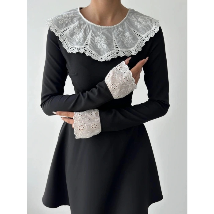 Nord Dantel Yaka Kol Elbise