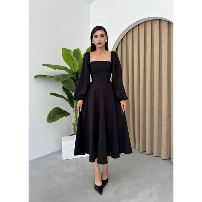 Nouna Balon Kol Elbise