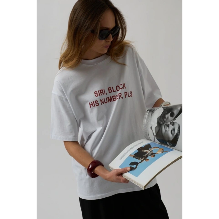 Ön Baskılı Oversize T-Shirt