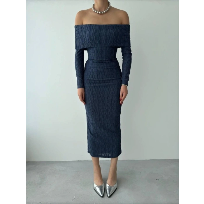 Ovieda Madonna Yaka Elbise