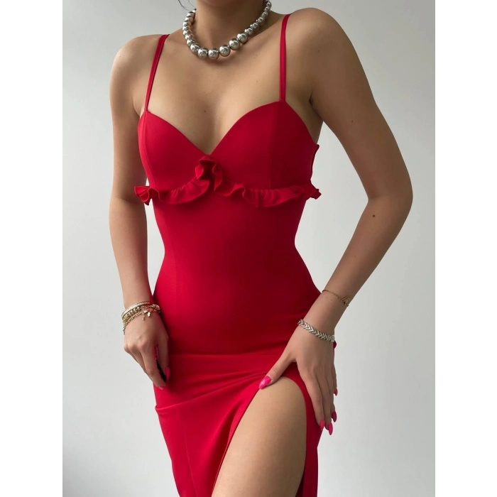 Papalia Sırt Detaylı Elbise