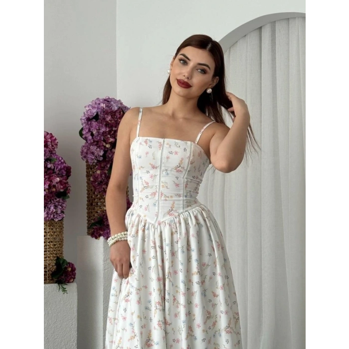 Pars İp Askılı Elbise