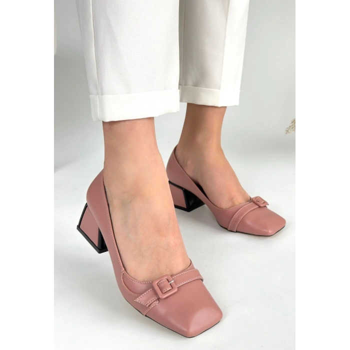 Pentio Pudra Cilt Topuklu Ayakkabı