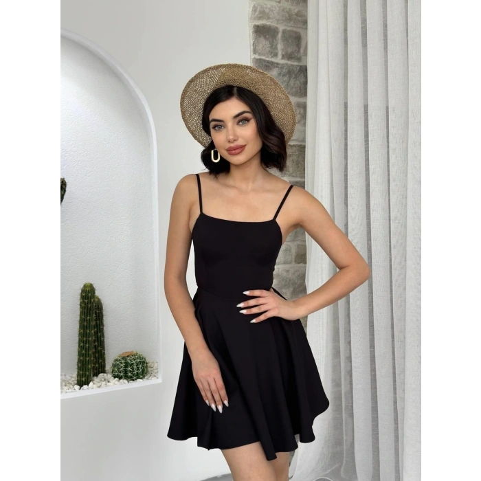 Pole İp Askılı Elbise