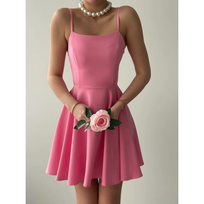 Pole İp Askılı Elbise