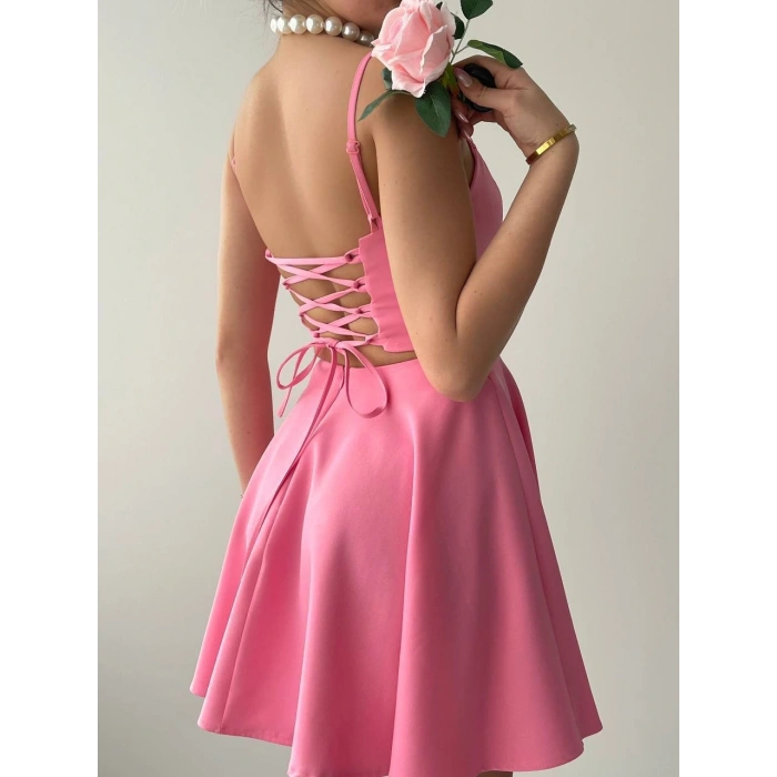 Pole İp Askılı Elbise