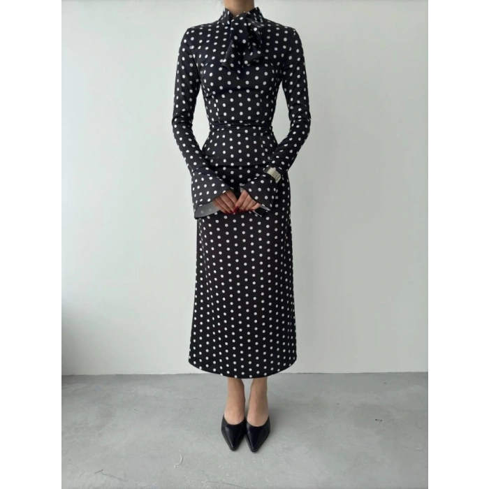 Potenza Puantiyeli Elbise