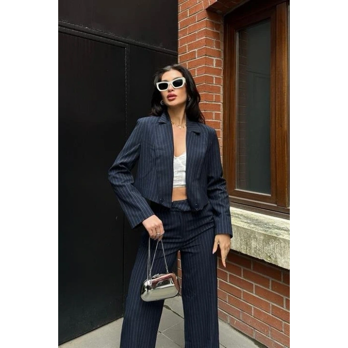 Renata Çizgili Pantolon Takım 9568-24