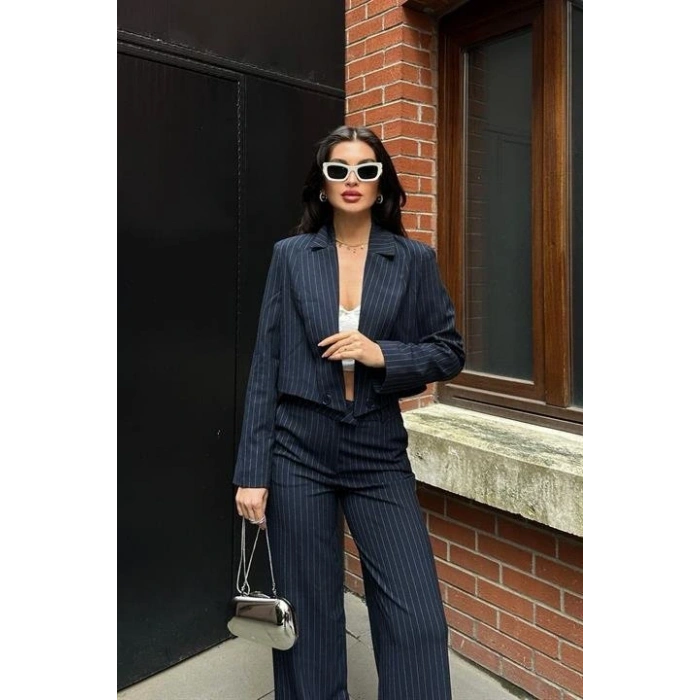 Renata Çizgili Pantolon Takım 9568-24
