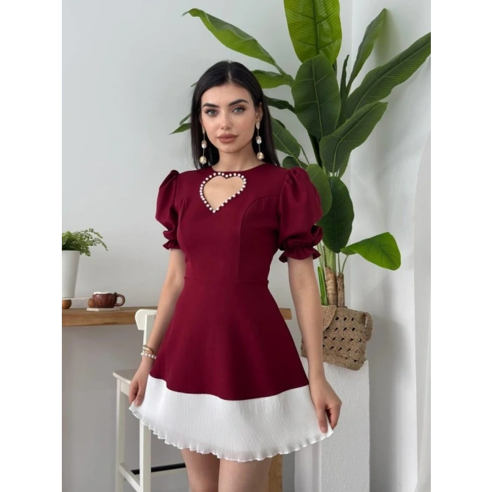 Safe Kalp Detaylı Elbise