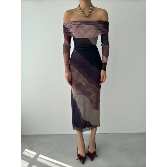 Sevilla Madonna Yaka Tül Elbise