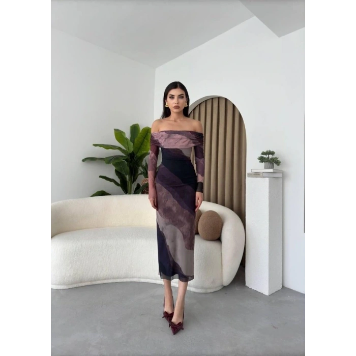 Sevilla Madonna Yaka Tül Elbise