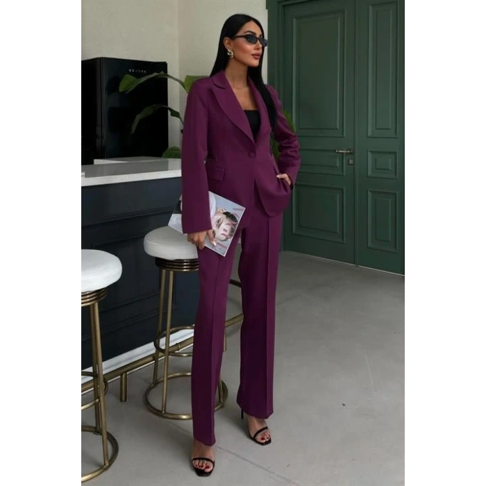 Sırt Dantel Detay Premium Takım Elbise 10031