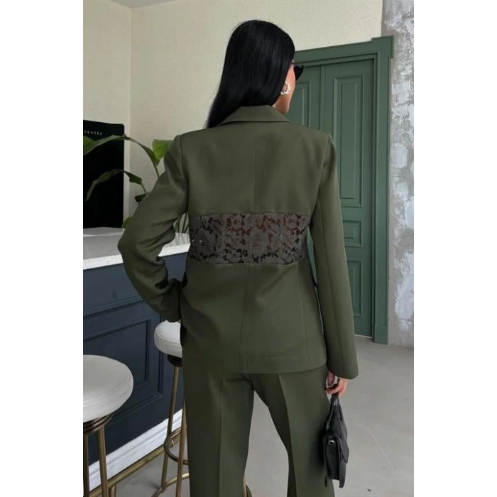 Sırt Dantel Detay Premium Takım Elbise 10031