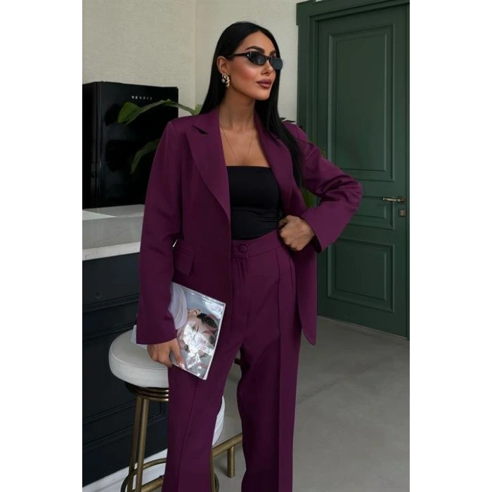 Sırt Dantel Detay Premium Takım Elbise 10031