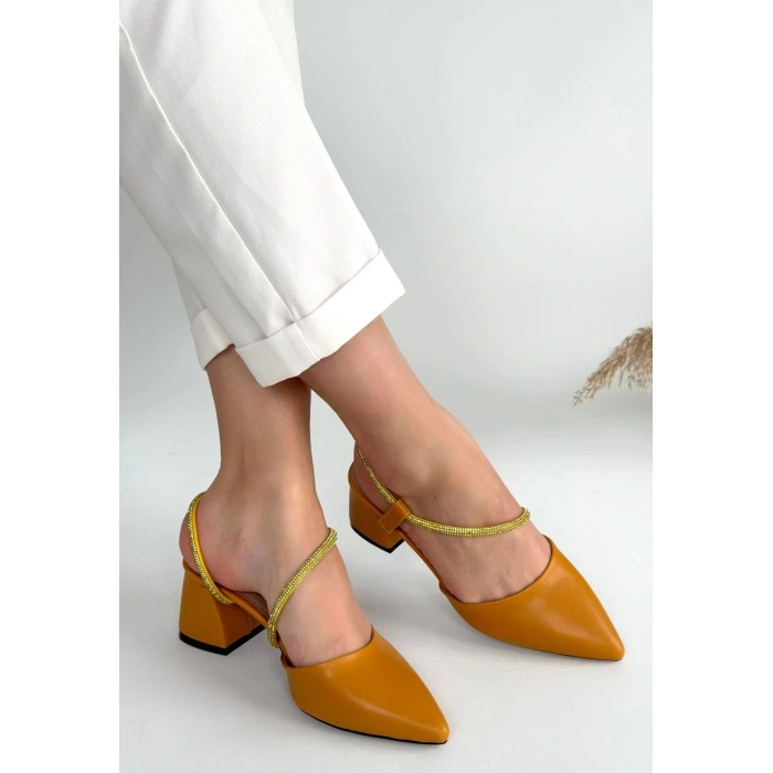 Sista Hardal Cilt Topuklu Ayakkabı