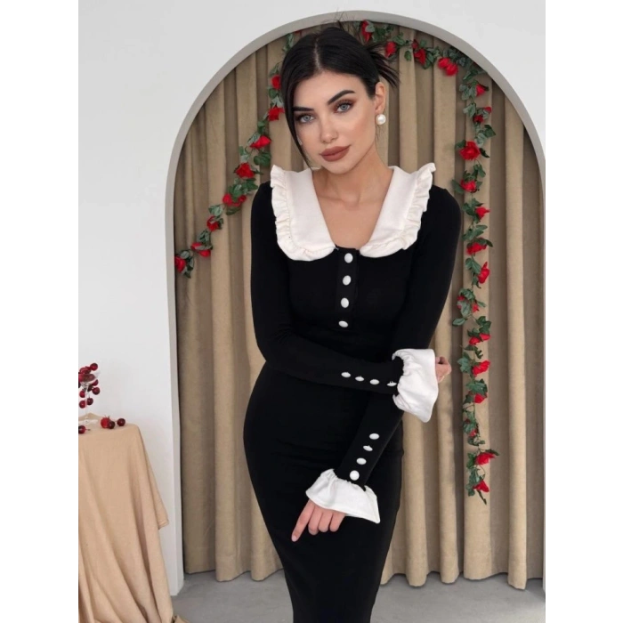 Sura Bebe Yaka Elbise