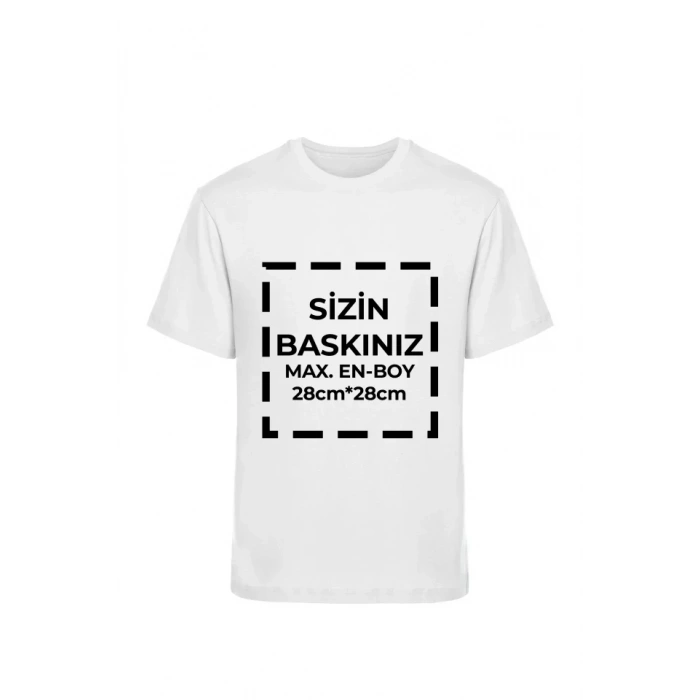 Tişört Tasarla 20/1 Kumaş - Beyaz