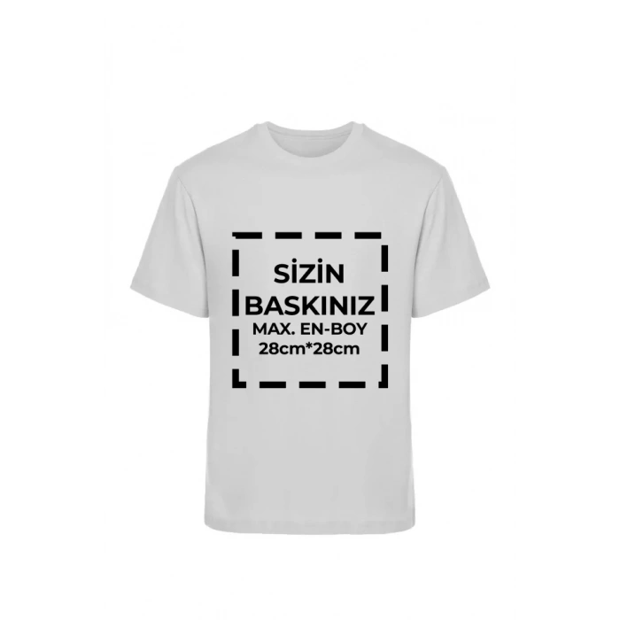 Tişört Tasarla 20/1 Kumaş - Boyalı Gri