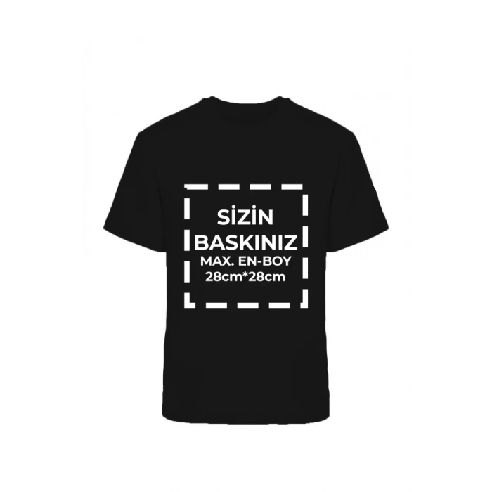 Tişört Tasarla 20/1 Kumaş - Siyah