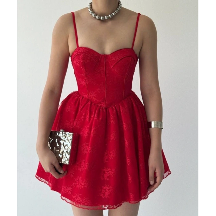 Toba İp Askılı Elbise