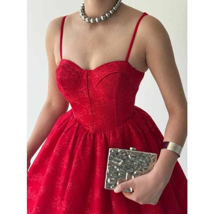 Toba İp Askılı Elbise