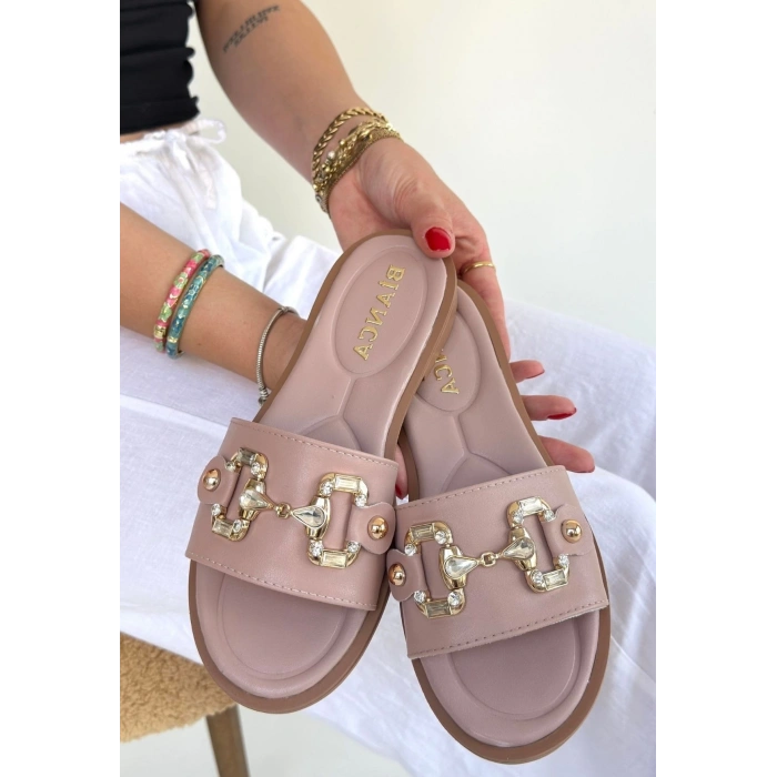 Toha Pudra Cilt Tokalı Terlik