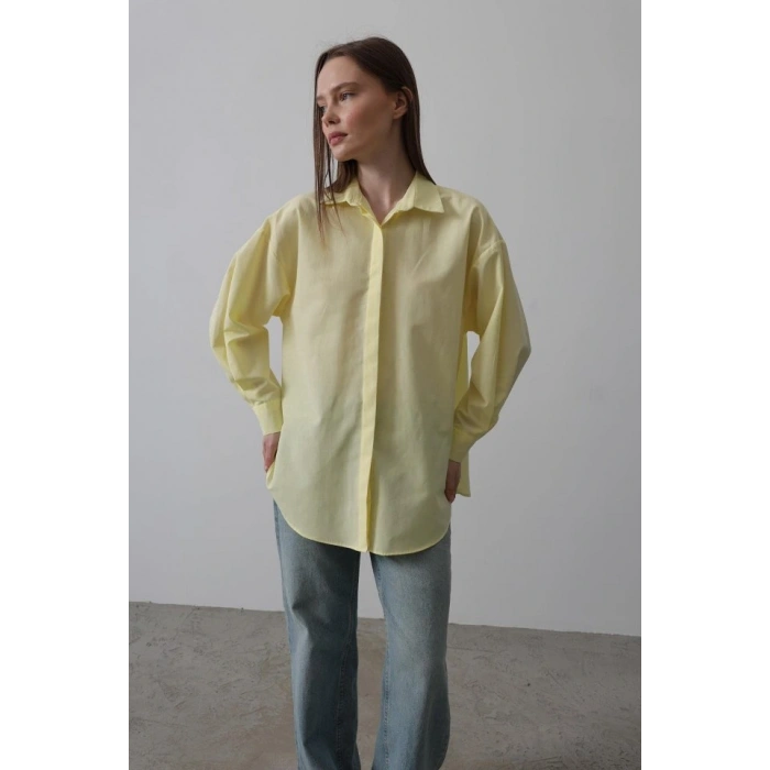 Uzun Kol Gömlek - Sarı