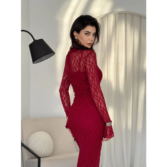 Vedo Çiçek Detaylı Elbise