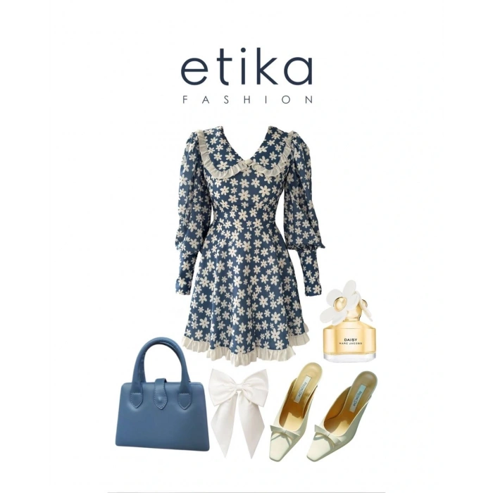 Vero Bebe Yaka Elbise