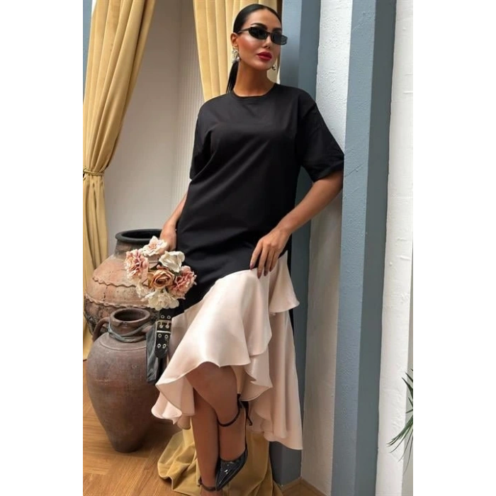 Volanlı Süprem Elbise 2864