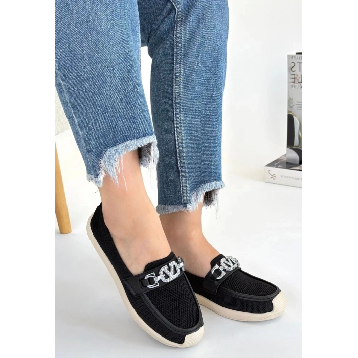 Wata Siyah Triko Babet Ayakkabı