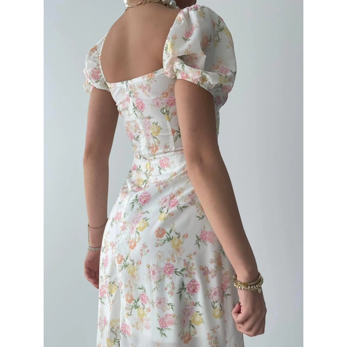 Zeze Balon Kol Elbise