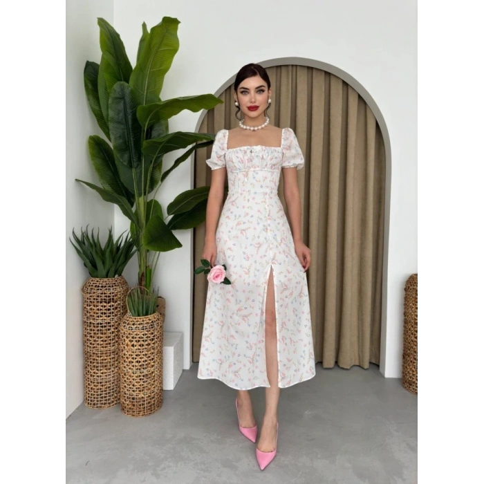 Zeze Balon Kol Elbise