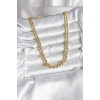 14K Gold Renk Kaplama Kalın Zincir Model CM Kadın Kolye