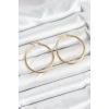 316L Çelik Gold Renk 35 mm Halka Kadın Küpe