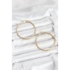 316L Çelik Gold Renk 45 mm Halka Kadın Küpe