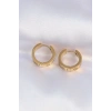 316L Çelik Gold Renk Model Halka Küpe
