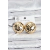 316L Çelik Gold Renk Vintage Kadın Küpe