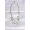 316L Çelik İtalyan Zincir Gümüş Renk Çoklu Kolye