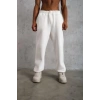 Erkek Baggy Alt Eşofman - Beyaz