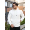 Erkek Kapüşonlu Üç İplik Şardonlu Hoodie