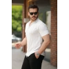 Erkek Kısa Kollu çizgili Gömlek