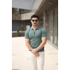 Erkek Polo Yaka Fermuar Detaylı Tişört