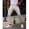 Erkek Taş Yırtık Detaylı Skinny Jean