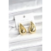 Gold Renk Damla Küpe 30 mm