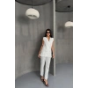 JAKAR KUMAŞ YELEK - PANTOLON TAKIM - Beyaz