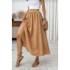 Kadın Beli Lastikli Paraşüt Kumaş Etek