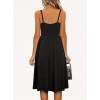 Kadın Ip Askılı V Yakalı Kısa Viskon Elbise