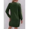 Kadın Uzun Kollu Bisiklet Yaka Iki Iplik Elbise